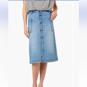 Joe’s Jeans Blue Denim Midi Skirt